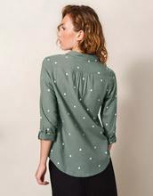 Load image into Gallery viewer, WHITE STUFF &lt;BR&gt;
Sophie Organic Cotton Shirt &lt;BR&gt;
Teal, Ivory, Green, Grey&lt;BR&gt;
