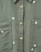 Load image into Gallery viewer, WHITE STUFF &lt;BR&gt;
Sophie Organic Cotton Shirt &lt;BR&gt;
Teal, Ivory, Green, Grey&lt;BR&gt;
