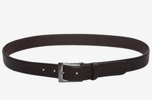 Load image into Gallery viewer, OXFORD LEATHERCRAFT&lt;BR&gt;
Ibex Rolled Edge Leather Belt&lt;BR&gt;
Black/Brown&lt;BR&gt;
