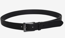 Load image into Gallery viewer, OXFORD LEATHERCRAFT&lt;BR&gt;
Ibex Rolled Edge Leather Belt&lt;BR&gt;
Black/Brown&lt;BR&gt;
