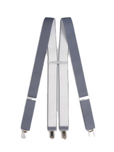 Load image into Gallery viewer, IBEX LEATHERS&lt;BR&gt;
Plain Clip On Braces&lt;BR&gt;
Navy/Burgundy/Grey/Red&lt;BR&gt;
