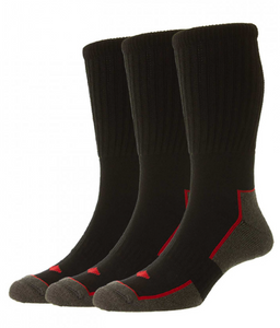 HJ SOCK GROUP<BR>
Long Cotton 3 Pair Pack<BR>
Multi<BR>