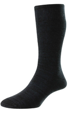 Load image into Gallery viewer, HJ SOCKS GROUP&lt;BR&gt;
Light Weight Diabetic Sock&lt;BR&gt;
Black/Navy&lt;BR&gt;
