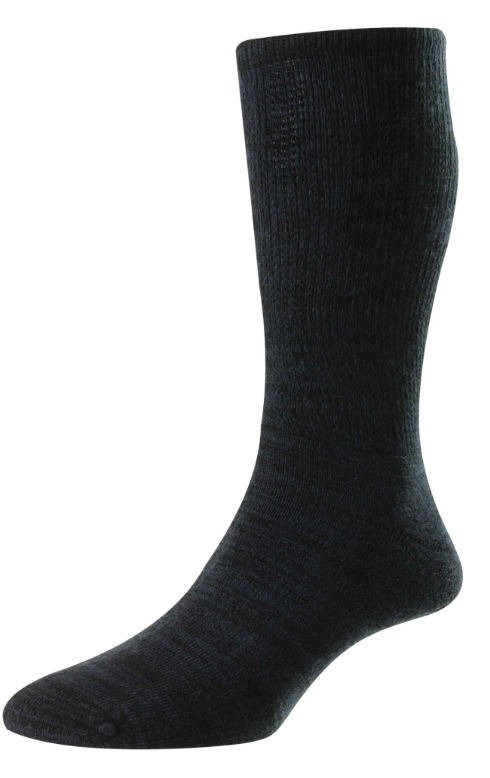 HJ SOCKS GROUP<BR>
Light Weight Diabetic Sock<BR>
Black/Navy<BR>