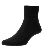 Load image into Gallery viewer, HJ SOCKS GROUP&lt;BR&gt;
Diabetic Low Rise Socks&lt;BR&gt;
Black/Grey&lt;BR&gt;
