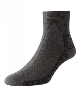 HJ SOCKS GROUP<BR>
Diabetic Low Rise Socks<BR>
Black/Grey<BR>