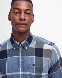 BARBOUR<BR>
Doughill Short Sleeve Shirt<BR>
Blue<BR>