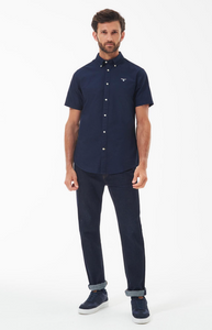 BARBOUR<BR>
Oxtwon Short Sleeve Shirt<BR>
Navy/Pink<BR>