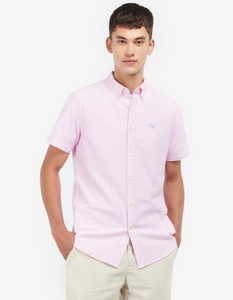 BARBOUR<BR>
Oxtwon Short Sleeve Shirt<BR>
Navy/Pink<BR>