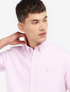 BARBOUR<BR>
Oxtwon Short Sleeve Shirt<BR>
Navy/Pink<BR>