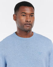 Load image into Gallery viewer, BARBOUR&lt;BR&gt;
Pima Cotton Crew Jumper&lt;BR&gt;
Light Blue/Pink&lt;BR&gt;
