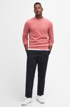 Load image into Gallery viewer, BARBOUR&lt;BR&gt;
Pima Cotton Crew Jumper&lt;BR&gt;
Light Blue/Pink&lt;BR&gt;
