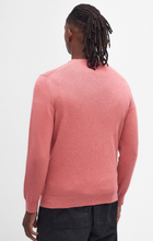 Load image into Gallery viewer, BARBOUR&lt;BR&gt;
Pima Cotton Crew Jumper&lt;BR&gt;
Light Blue/Pink&lt;BR&gt;
