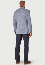 Load image into Gallery viewer, BROOK TAVERNER&lt;BR&gt;
Becker Knitted Puppytooth Jacket&lt;BR&gt;
Sky Blue&lt;BR&gt;
