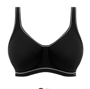 FREYA<BR>
Sonic Sports Bra Moulded<BR>
Black<BR>