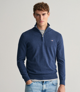 GANT<BR>
Classic Cotton Half Zip Sweater<BR>
433/902<BR>