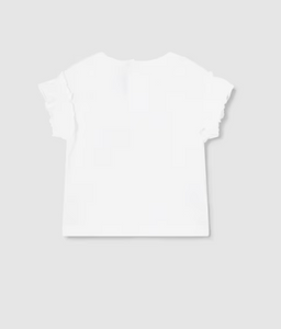 MAYORAL<BR>
Short Sleeve T Shirt<BR>
White<BR>