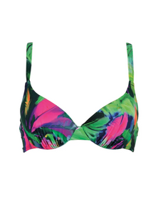 NATURANA<BR>
Tropical Padded Bikini<BR>
Green<BR>