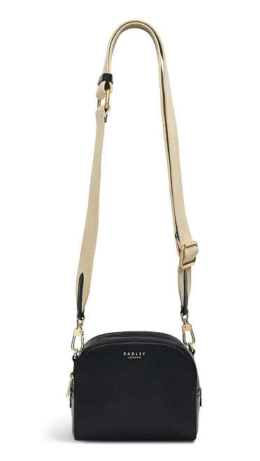 RADLEY LONDON<BR>
Arden Cresent Crossbody Bag<BR>
Black<BR>