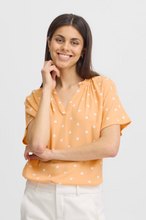 Load image into Gallery viewer, FRANSA&lt;BR&gt;
Kamma Blouse&lt;BR&gt;
Apricot&lt;BR&gt;
