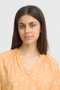 FRANSA<BR>
Kamma Blouse<BR>
Apricot<BR>