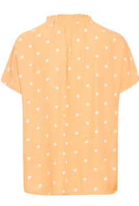 FRANSA<BR>
Kamma Blouse<BR>
Apricot<BR>