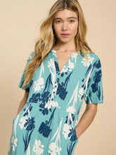 Load image into Gallery viewer, WHITE STUFF&lt;BR&gt;
Tammy Cotton Dress&lt;BR&gt;
Multi/ Teal&lt;BR&gt;
