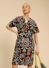 Load image into Gallery viewer, WHITE STUFF&lt;BR&gt;
Tammy Cotton Dress&lt;BR&gt;
Multi/ Teal&lt;BR&gt;
