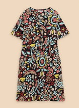 Load image into Gallery viewer, WHITE STUFF&lt;BR&gt;
Tammy Cotton Dress&lt;BR&gt;
Multi/ Teal&lt;BR&gt;
