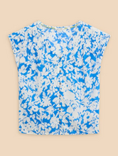 Load image into Gallery viewer, WHITE STUFF&lt;BR&gt;
Rae Oraganic Cotton Vest Top&lt;BR&gt;
Blue/Orange&lt;BR&gt;
