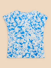 Load image into Gallery viewer, WHITE STUFF&lt;BR&gt;
Rae Oraganic Cotton Vest Top&lt;BR&gt;
Blue/Orange&lt;BR&gt;
