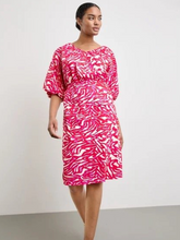 Load image into Gallery viewer, TAIFUN&lt;BR&gt;
Digital Red Patterned Dress&lt;BR&gt;
Red&lt;BR&gt;
