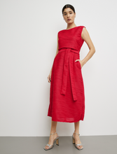 Load image into Gallery viewer, TAIFUN&lt;BR&gt;
Sleeveless Textured Dress&lt;BR&gt;
Red&lt;BR&gt;
