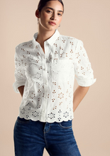 Load image into Gallery viewer, STREET ONE&lt;BR&gt;
Summer Crochet Blouse&lt;BR&gt;
Cream&lt;BR&gt;
