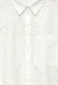 STREET ONE<BR>
Summer Crochet Blouse<BR>
Cream<BR>