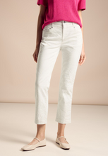 Load image into Gallery viewer, STREET ONE&lt;BR&gt;
Casual Striped Jeans&lt;BR&gt;
White&lt;BR&gt;
