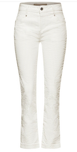 STREET ONE<BR>
Casual Striped Jeans<BR>
White<BR>