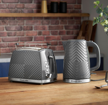 Load image into Gallery viewer, RUSSELL HOBBS&lt;BR&gt;
Groove Kettle 1.7L&lt;BR&gt;
Grey&lt;BR&gt;
