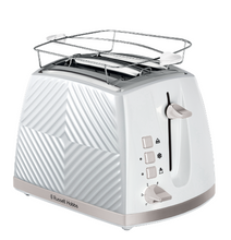 Load image into Gallery viewer, RUSSELL HOBBS&lt;BR&gt;
Groove 2 Slice Toaster&lt;BR&gt;
White&lt;BR&gt;
