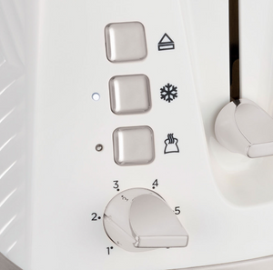 RUSSELL HOBBS<BR>
Groove 2 Slice Toaster<BR>
White<BR>