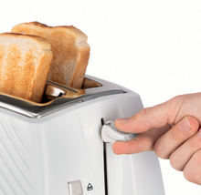 Load image into Gallery viewer, RUSSELL HOBBS&lt;BR&gt;
Groove 2 Slice Toaster&lt;BR&gt;
White&lt;BR&gt;
