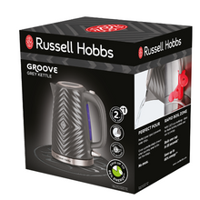 Load image into Gallery viewer, RUSSELL HOBBS&lt;BR&gt;
Groove Kettle 1.7L&lt;BR&gt;
Grey&lt;BR&gt;
