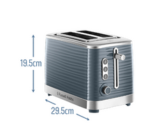 Load image into Gallery viewer, RUSSELL HOBBS&lt;BR&gt;
Inspire 2 Slice Toaster&lt;BR&gt;
Grey&lt;BR&gt;
