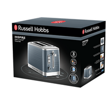 Load image into Gallery viewer, RUSSELL HOBBS&lt;BR&gt;
Inspire 2 Slice Toaster&lt;BR&gt;
Grey&lt;BR&gt;
