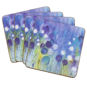 TRADESTOCK HOME<BR>
IStyle 4X Cornflower Placemats/ Coasters<BR>