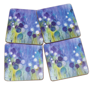 TRADESTOCK HOME<BR>
IStyle 4X Cornflower Placemats/ Coasters<BR>