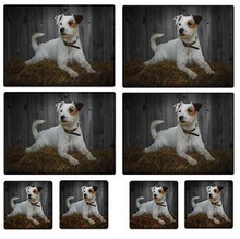 Load image into Gallery viewer, TRADESTOCK HOME&lt;BR&gt;
IStyle Rural Roots Jack Russell Placemats/Coasters&lt;BR&gt;
