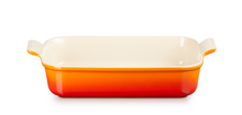 Load image into Gallery viewer, LE CREUSET&lt;BR&gt;
Stoneware Deep Heritage Rectangular 32cm Dish&lt;BR&gt;
Volcanic&lt;BR&gt;
