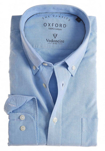 VEDONEIRE<BR>
Long Sleeve Oxford Shirt<BR>
Blue, Pink, White<BR>