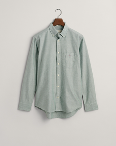 GANT<BR>
Oxford Long Sleeve Shirt Regular<BR>
Deep Green<BR>